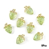 Transparent Acrylic with Alloy Pendants TACR-YW0003-14B-1