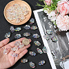 40Pcs UV Plating Transparent Acrylic Beads OACR-PA0001-69-3