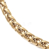 7Pcs 304 Stainless Steel Curb Chains & Water Wave Chains & Cable Chains & Figaro Chains & Wheat Chains Chain Bracelets Set for Women BJEW-JB12915-8