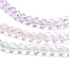 Transparent Painted Glass Beads Strands X1-DGLA-A034-T4mm-A23-4