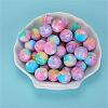 Printed Round Silicone Focal Beads SI-JX0056A-31-6