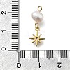 Brass Micro Pave Cubic Zirconia Pendants KK-B132-03G-3