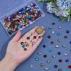 192Pcs 12 Colors Diamond Glass Rhinestone Cabochons RGLA-PH0001-21-3