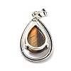 Natural Tiger Eye Pendants G-B033-04P-14-3