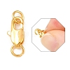 Brass Lobster Claw Clasps X-KK-KK801-G-3