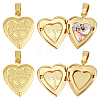 6Pcs Brass Locket Pendants KK-BBC0015-51-1