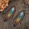 Fashionable Long Tassel Dangle Earrings MW1277-3