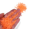 Glow in the Dark Luminous Transparent 8/0 Glass Seed Beads SEED-YWC0001-01C-5