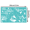 Self-Adhesive Silk Screen Printing Stencil X1-DIY-WH0338-290-2