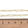 2.7MM Brass Textured Paperclip Chain Necklaces for Women KK-CBA2293-19G-5