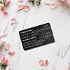 Rectangle 201 Stainless Steel Custom Blank Thermal Transfer Wallet Card DIY-WH0252-015-5