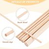36Pcs 6 Style Beech Wood Sticks DIY-OC0009-26-4