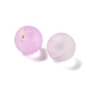 Frosted Transparent Acrylic Beads OACR-F013-13K-2