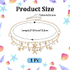 Natural Shell and Plastic Imitation Pearl and Iron Starfish Tassel Double Layer Waist Chains for Women AJEW-CP0011-35A-2