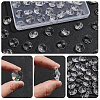 50Pcs Octagon Sew on Glass Rhinestone GLAA-SP0001-83A-02-5