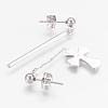 (Jewelry Parties Factory Sale)304 Stainless Steel Dangle Stud Earrings EJEW-G225-03P-2