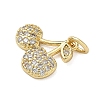 Brass Pave Clear Cubic Zirconia Charms KK-A273-31G-2