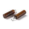 Natural Tiger Eye Pendants G-E135-02P-03-3