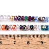 Electroplate Transparent Glass Beads Strands EGLA-N022-05A-C01-4