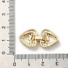 Brass Micro Pave Cubic Zirconia Fold Over Clasps KK-H455-53G-03-3