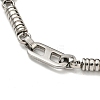 Non-Tarnish 201 Stainless Steel Column & Oval Link Chain Bracelet BJEW-B078-38P-2