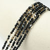 Natural Black Agate Bead Strands G-A130-2mm-K01-2