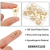 10Pcs 5 Style Brass Micro Pave Clear Cubic Zirconia Pendants FIND-SC0002-59-3