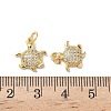 Brass Micro Pave Cubic Zirconia Charms KK-D502-26H-G-3