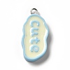 Opaque Resin Pendants RESI-G056-04-1