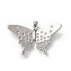 Brass Micro Pave Cubic Zirconia Pendants KK-P320-03B-P-1