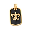 304 Stainless Steel Enamel Pendants STAS-U043-06B-G-1