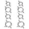 GOMAKERER 8Pcs 4 Styles 304 Stainless Steel Smooth Surface Spring Ring Clasps STAS-GO0001-23-1