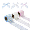 Beadthoven Polyester Tulle Roll Ribbon OCOR-BT0001-02A-1