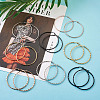 Titanium Steel Hoop Earrings STAS-TA0001-17-12