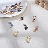 20Pcs 5 Colors Rack Plating Alloy Enamel Pendants ENAM-LP0001-21-1