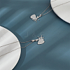 2Pcs 304 Stainless Steel Pendants STAS-LP0003-77-1