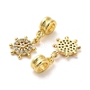 Rack Plating Brass Micro Pave Cubic Zirconia Charms KK-S398-10A-2