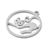 304 Stainless Steel Pendants STAS-I327-02P-06-2
