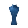 Bust Shaped PU Leather Jewelry Display Stands for Necklaces AJEW-A068-03B-1
