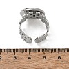 304 Stainless Steel Cuff Ring Components SA-CBA37BC-17E-P-3