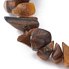 Natural Tiger Eye Chips Beaded Bracelet BJEW-JB09686-03-2