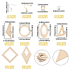 DIY Wooden Dangle Earring Making Kits DIY-SP0005-02-2