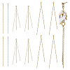 SUNNYCLUE 12Pcs 3 Style Brass Chain Tassel Big Pendants KK-SC0003-20-1