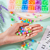 702Pcs 18 Styles Luminous Acrylic Beads MACR-TA0002-09-7