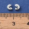 Brass Crimp Beads Covers X-FIND-Z039-13A-S-3