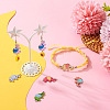 48Pcs 12 Styles Alloy Enamel Connector Charms ENAM-TA0001-38-8