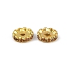 Brass Rhinestone Spacer Beads RB-A014-L12mm-14G-2