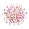Opaque Glass Round Seed Beads GLAA-TAC0025-07B-06-1
