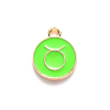 Alloy Enamel Pendants X-ENAM-S124-01A-06C-2