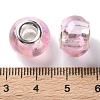 Shell Transparent Copper Buckle Acrylic European Beads OACR-M024-07P-07-3